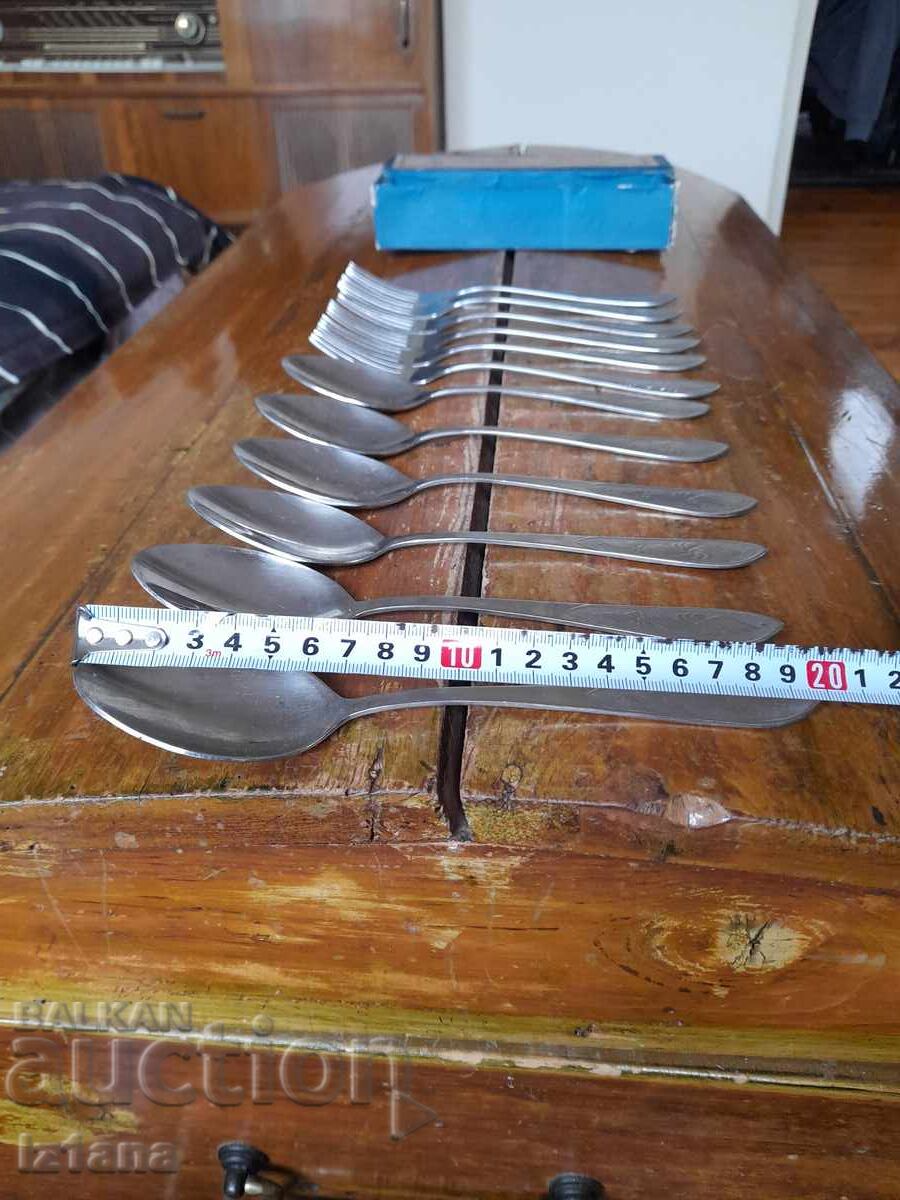 Starter set of Russian forks and spoons - 7