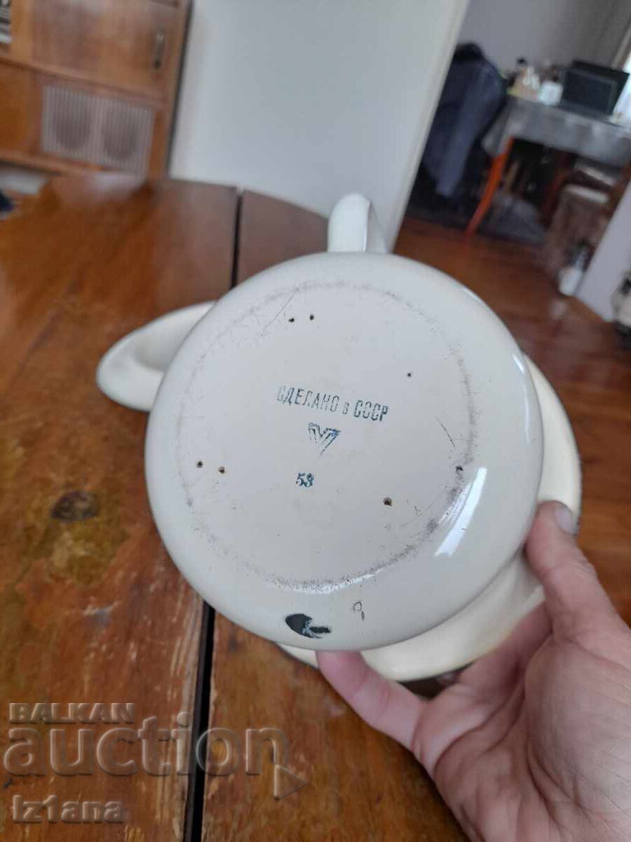 Παλιά επισμαλτωμένη γλάστρα, Πλίνθος - 5 Παλιά επισμαλτωμένη γλάστρα, Πλίνθος - 5