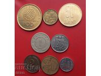 Mixed lot of 8 coins