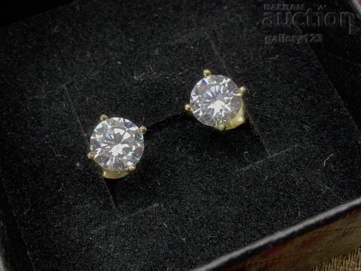 Silver Niva Earrings Gold Plated 925 Silver Niva Earrings Gold Plated 925