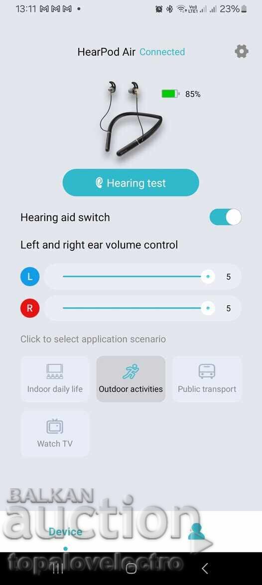 ΝΕΟ! HearPod Air Bluetooth συσκευή ακύρωσης θορύβου, ακοή - 6