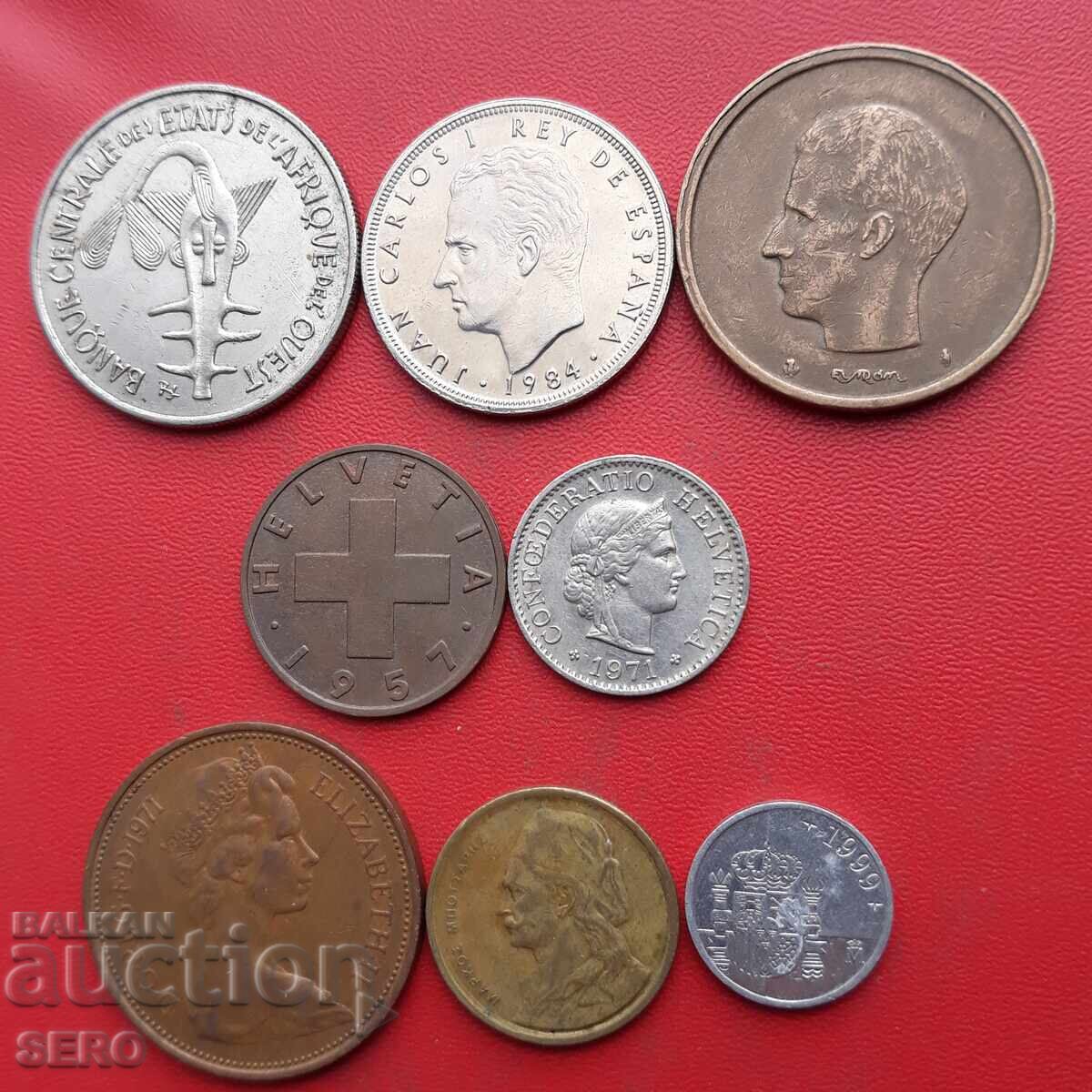Mixed lot of 8 coins with price 1.01 BGN | € 0.52 Mixed lot of 8 coins with price 1.01 BGN | € 0.52