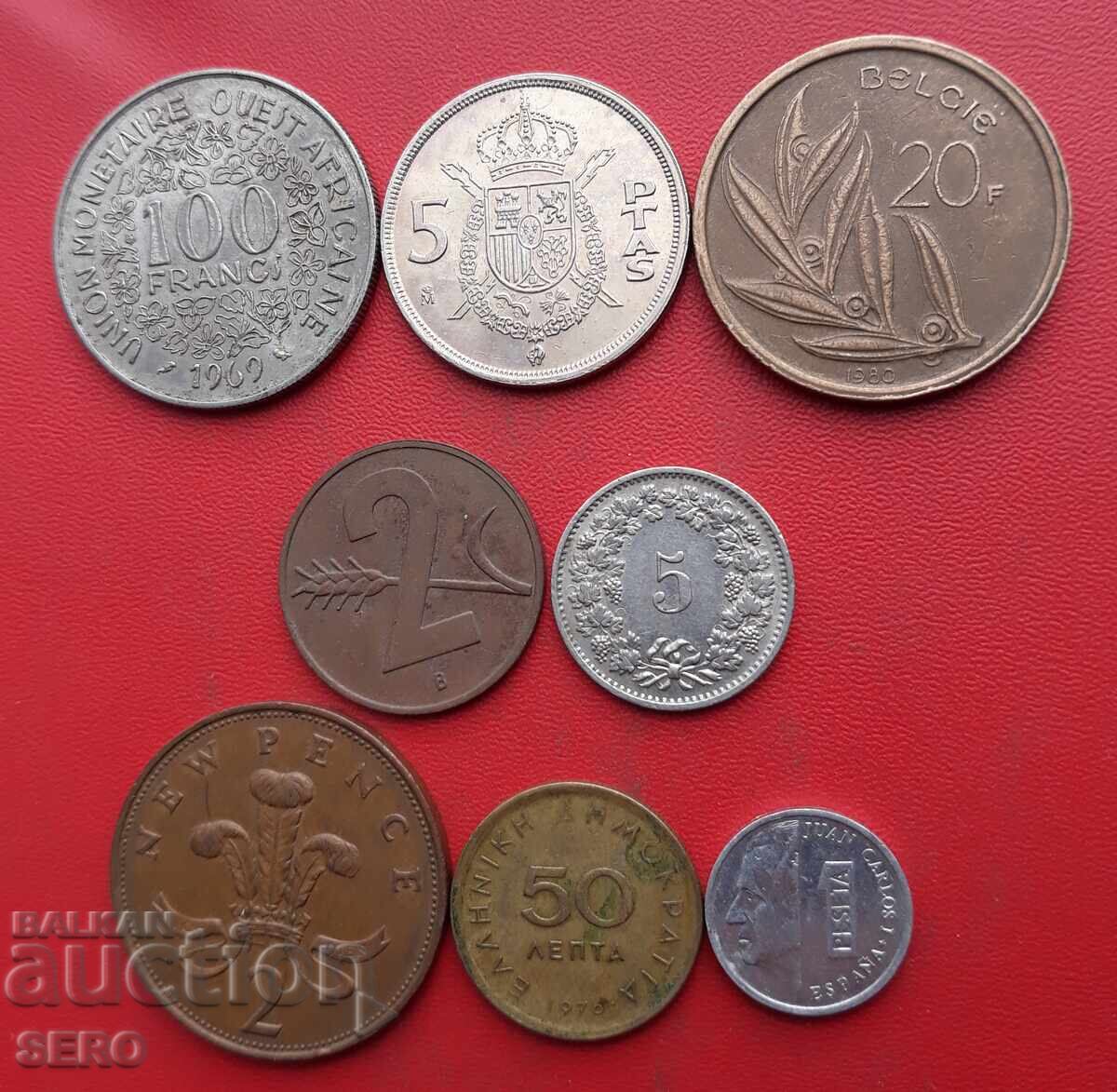 Mixed lot of 8 coins Mixed lot of 8 coins