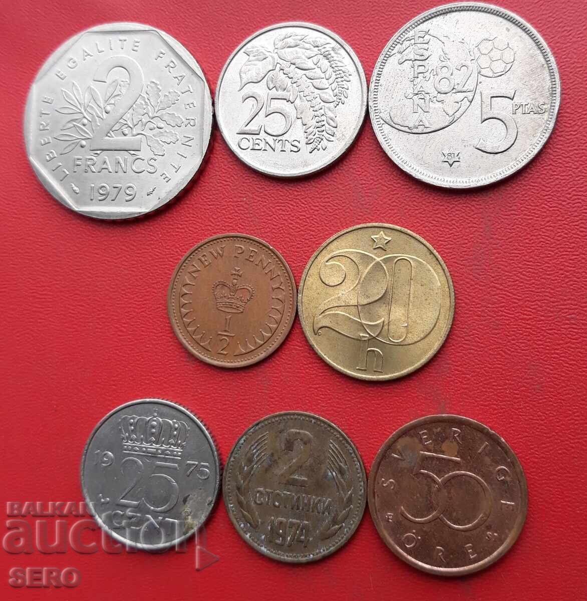 Mixed lot of 8 coins Mixed lot of 8 coins