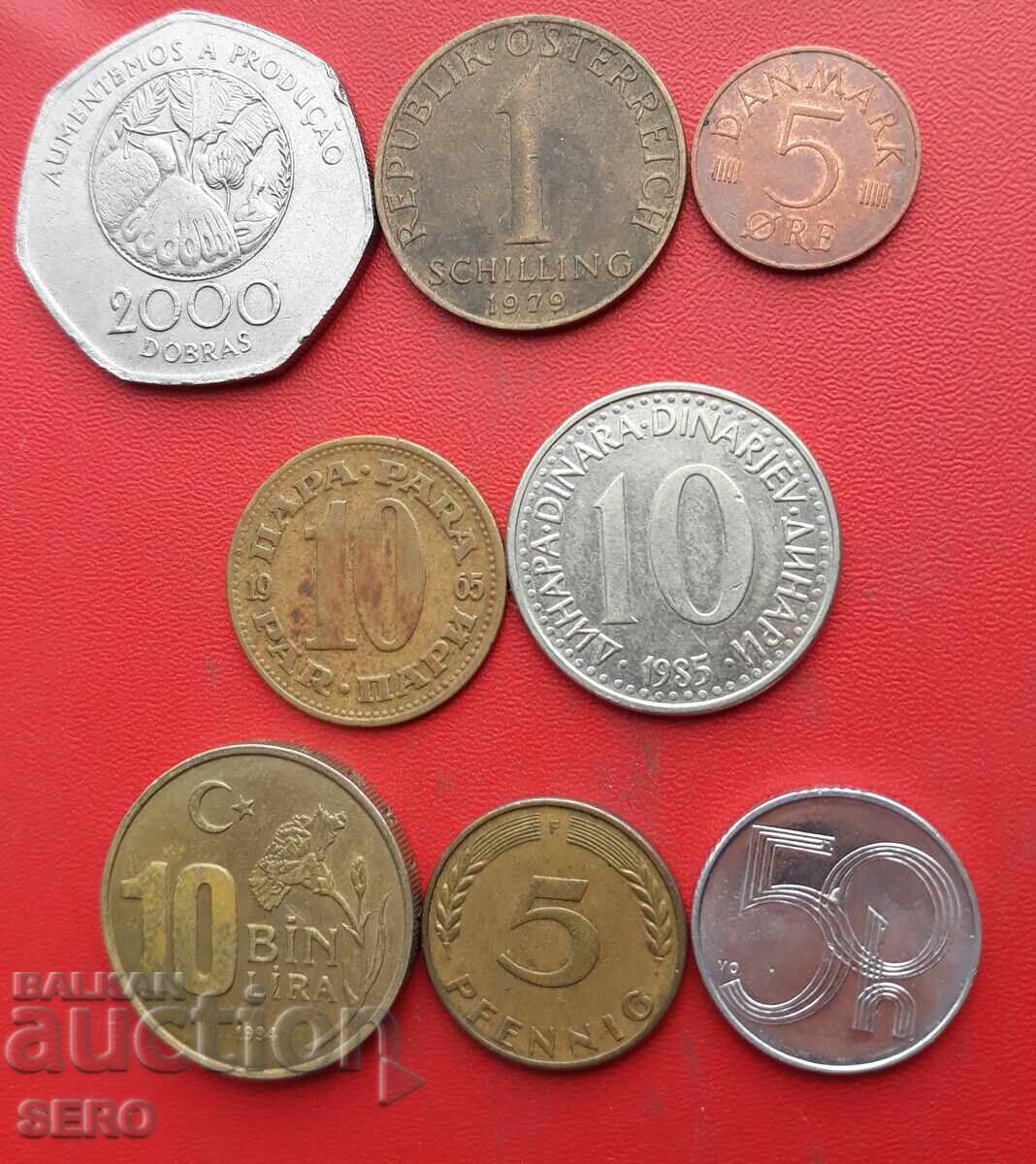 Mixed lot of 8 coins Mixed lot of 8 coins