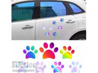 NOU! Autocolante reflectorizante laser cu animale și decorative