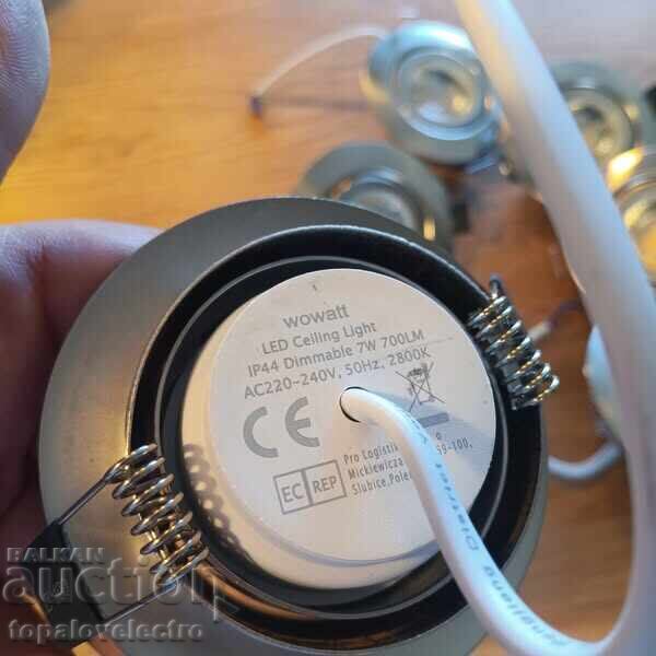 NEW! Set of 6 LED recessed spotlights, dimmable, 10W - 5