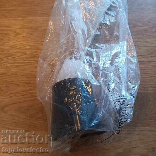 NEW! Toilet brush with stand - black, polypropylene - 5
