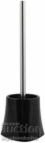 NEW! Toilet brush with stand - black, polypropylene - 6
