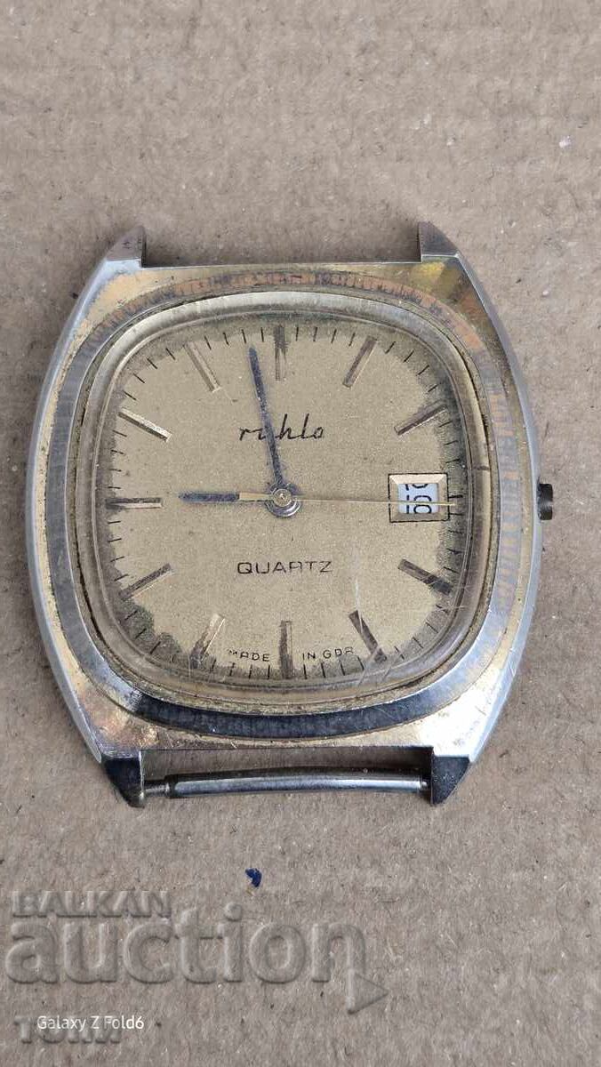 RUHLA QUARTZ GERMANY MADE RARE I DON'T KNOW IF THE BZC WORKS!!! with price 5.50 BGN | € 2.81 RUHLA QUARTZ GERMANY MADE RARE I DON'T KNOW IF THE BZC WORKS!!! with price 5.50 BGN | € 2.81