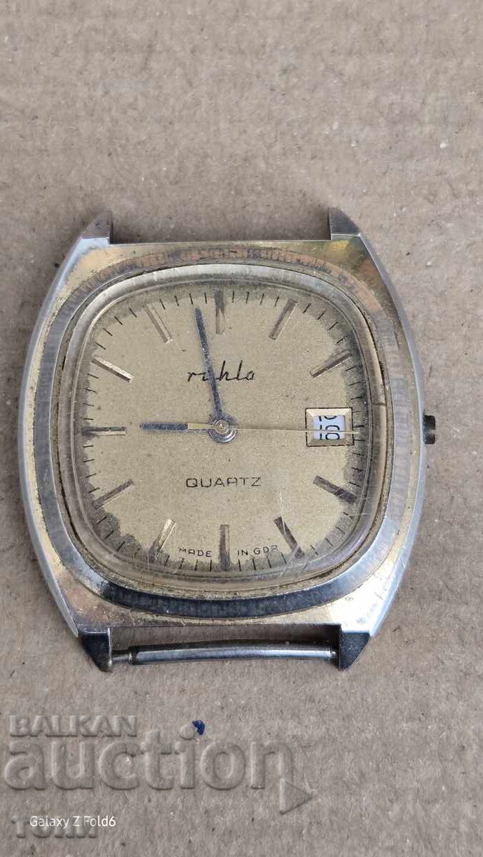 RUHLA QUARTZ GERMANY MADE RARE I DON'T KNOW IF THE BZC WORKS!!! RUHLA QUARTZ GERMANY MADE RARE I DON'T KNOW IF THE BZC WORKS!!!