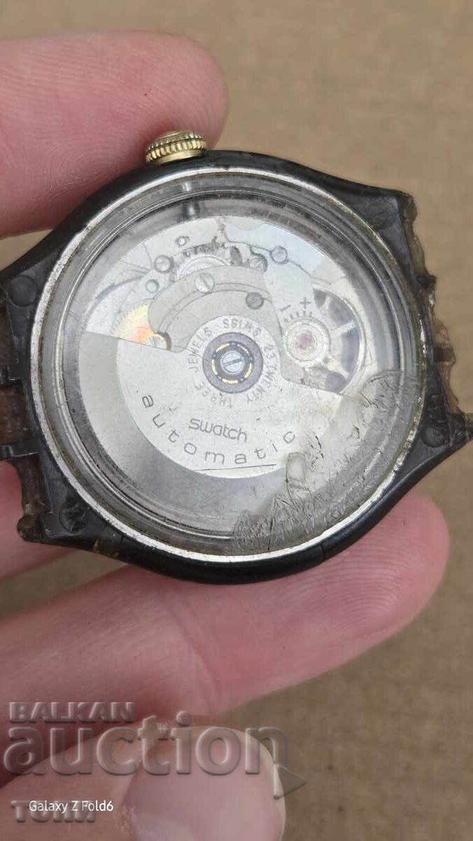 Licitație SWATCH AUTOMATIC SWISS MADE RAR NU FUNCȚIONEAZĂ BZC.!!!!!