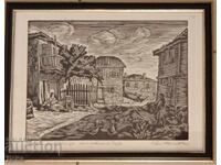 Evtim Tomov Engraving 1962