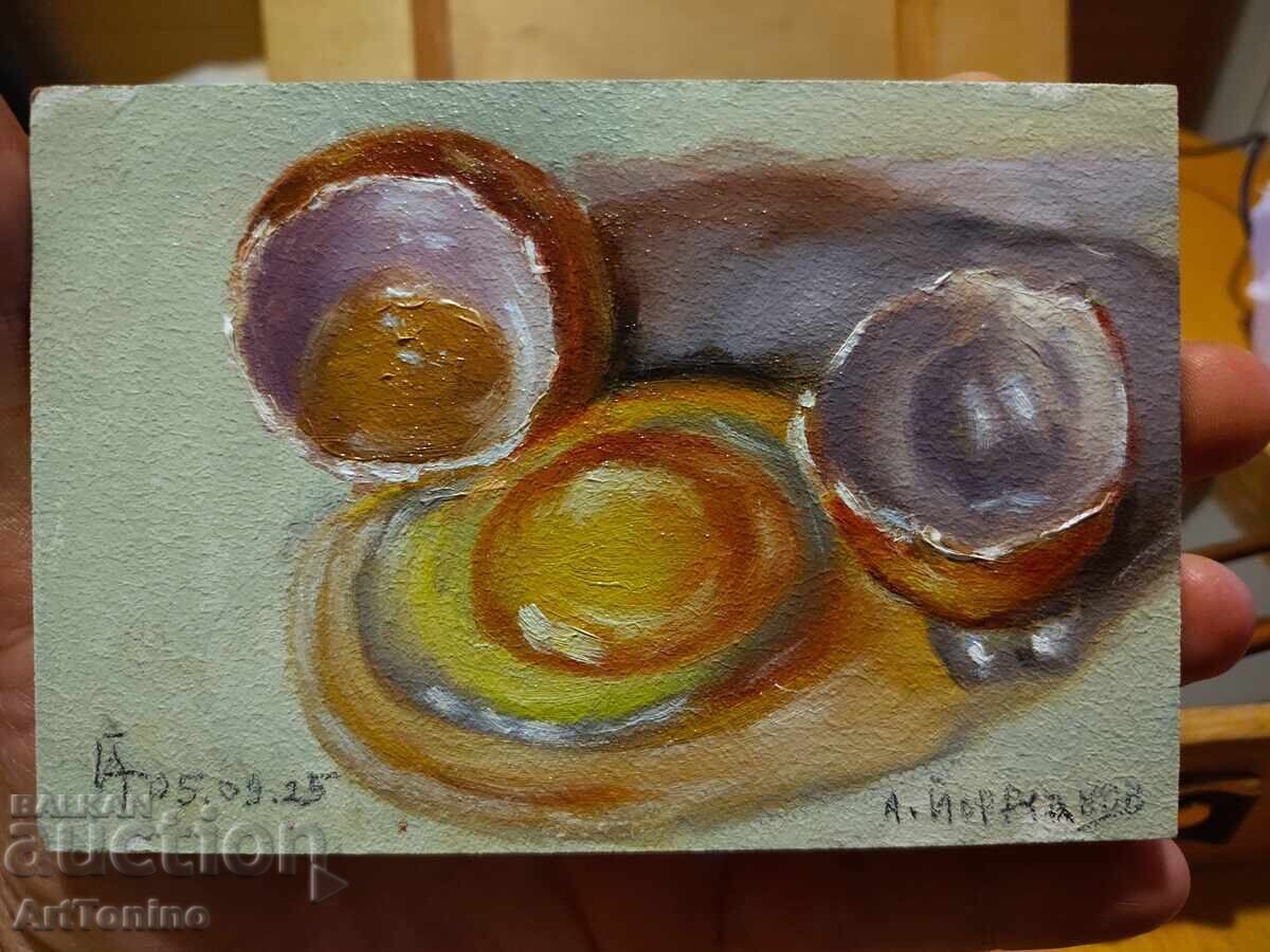 Oil painting - Still life - Egg - Anton Yordanov - 7
