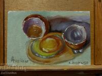 Маслена картина-Натюрморт- Яйце -Антон Йорданов