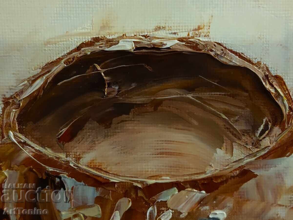 Delivery of Oil painting - Still life - Lemon with Japanese bowl - A. Yordanov