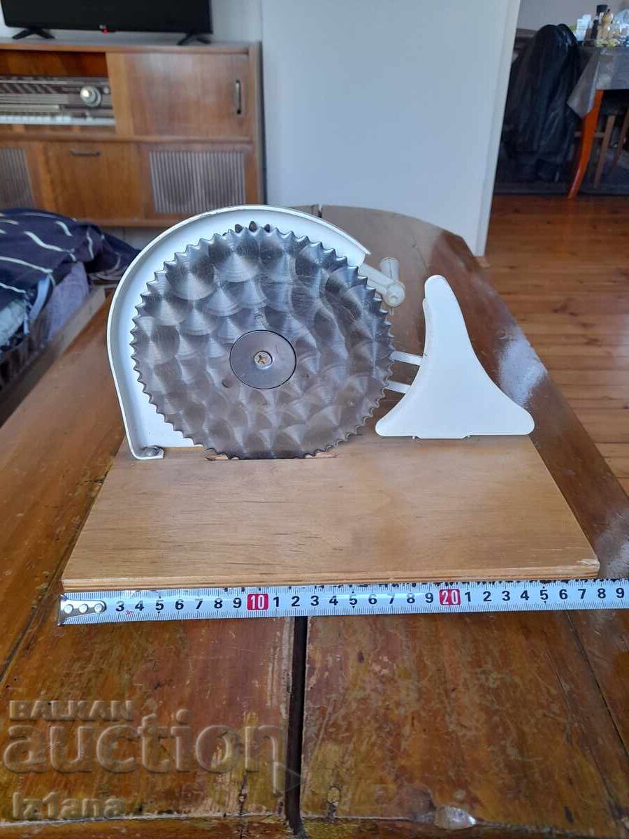 Old device for cutting bread, sausages, slicer - 6
