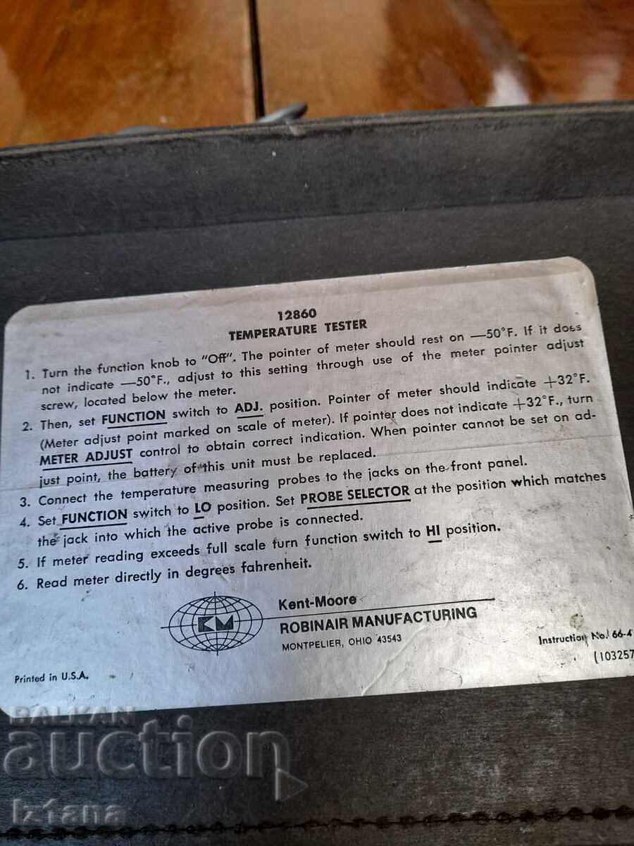 Robinair Star Temperature Tester - 6