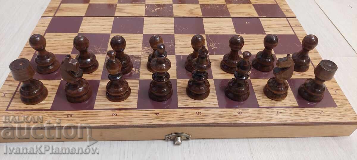 Chess and backgammon figures wooden new 38cm - 5