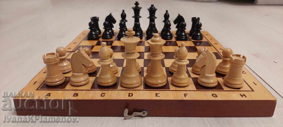 Chess figures wooden new 30cm with price € 22.00 | 43.03 BGN