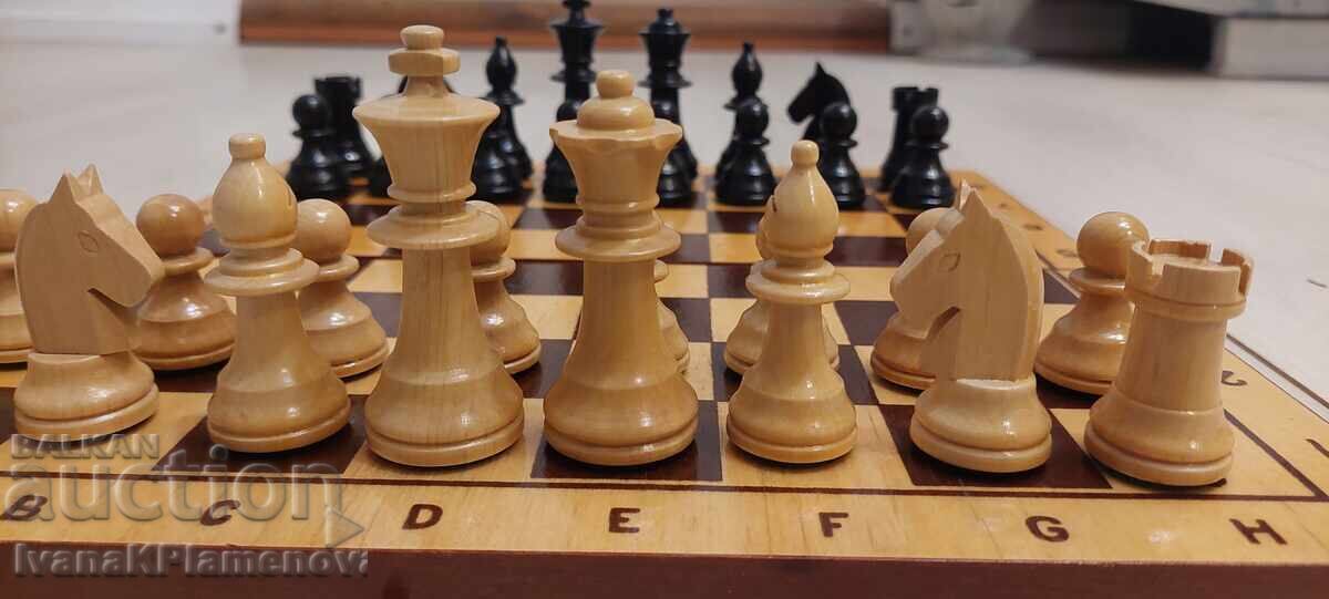 Chess figures wooden new 30cm - 5