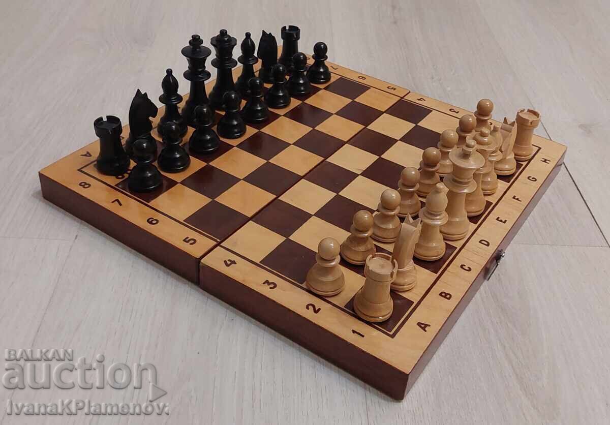 Σκάκι με ξύλινα πιόνια καινούργιο 30εκ - 6