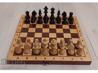 Chess set with wooden figures, new, 30cm