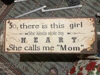 Placă metalică decorativă mare