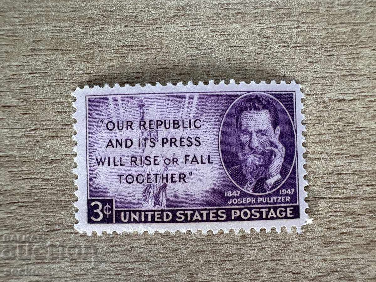 SUA - Joseph Pulitzer (1947) MNH SUA - Joseph Pulitzer (1947) MNH