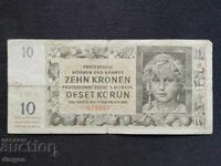 10 κορώνες Βοημίας και Μοραβίας 1942