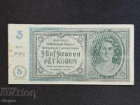 5 κορώνες Βοημίας και Μοραβίας 1940