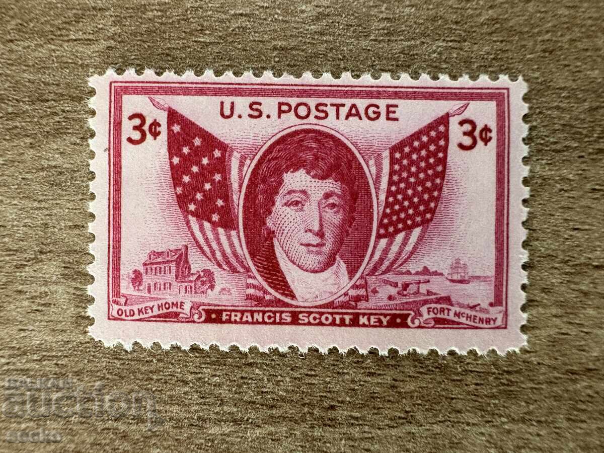 ΗΠΑ - Φράνσις Σκοτ Κι και Σημαίες (1948) MNH ΗΠΑ - Φράνσις Σκοτ Κι και Σημαίες (1948) MNH