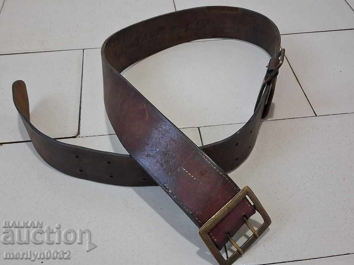 Δερμάτινη ζώνη μάχης αξιωματικού WW2 - 6 Δερμάτινη ζώνη μάχης αξιωματικού WW2 - 6