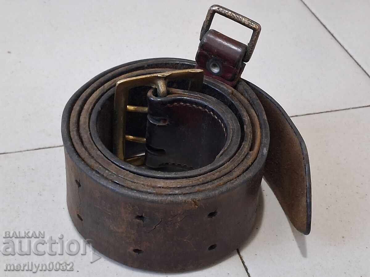 Δερμάτινη ζώνη μάχης αξιωματικού WW2 - 7 Δερμάτινη ζώνη μάχης αξιωματικού WW2 - 7