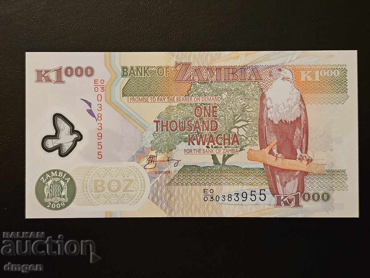 1000 κβάτσα Ζάμπια 2009 UNC 1000 κβάτσα Ζάμπια 2009 UNC