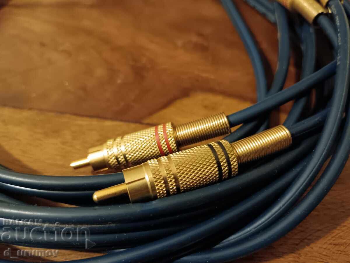 Δημοπρασία Καλώδιο ήχου Freitag 54821 Profi – επιχρυσωμένα RCA