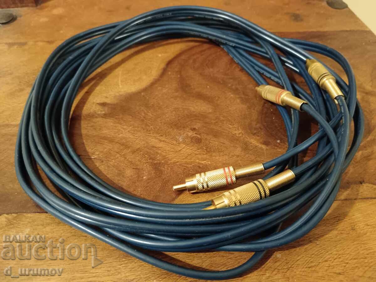 Καλώδιο ήχου Freitag 54821 Profi – επιχρυσωμένα RCA - 5