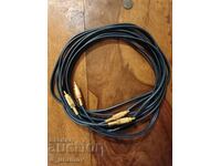 Audio cable Freitag 54821 Profi - gold-plated RCA connectors