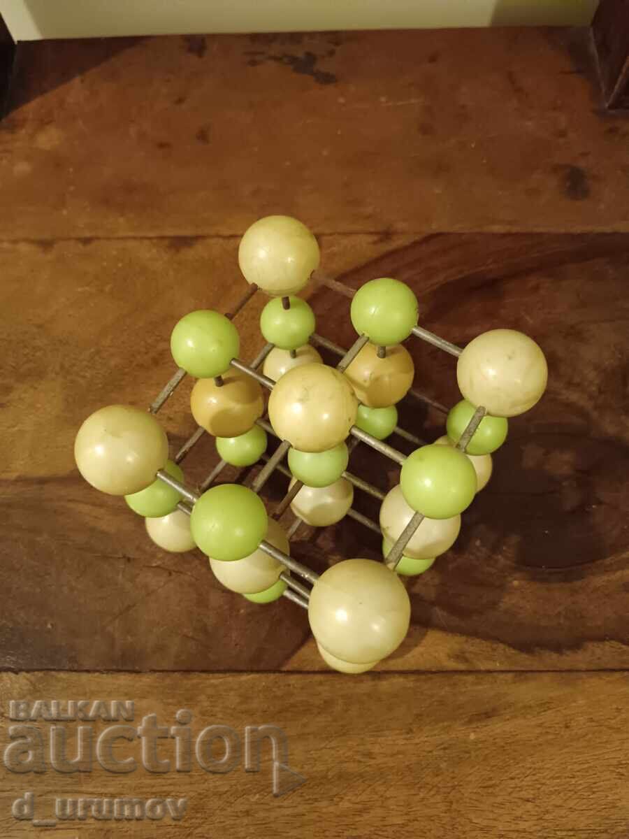 Model spațial vintage al unei molecule/rețea cristalină