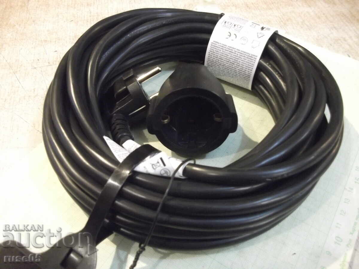 Extension cord black - 10 m. new - 1 with price 20.00 BGN | € 10.23