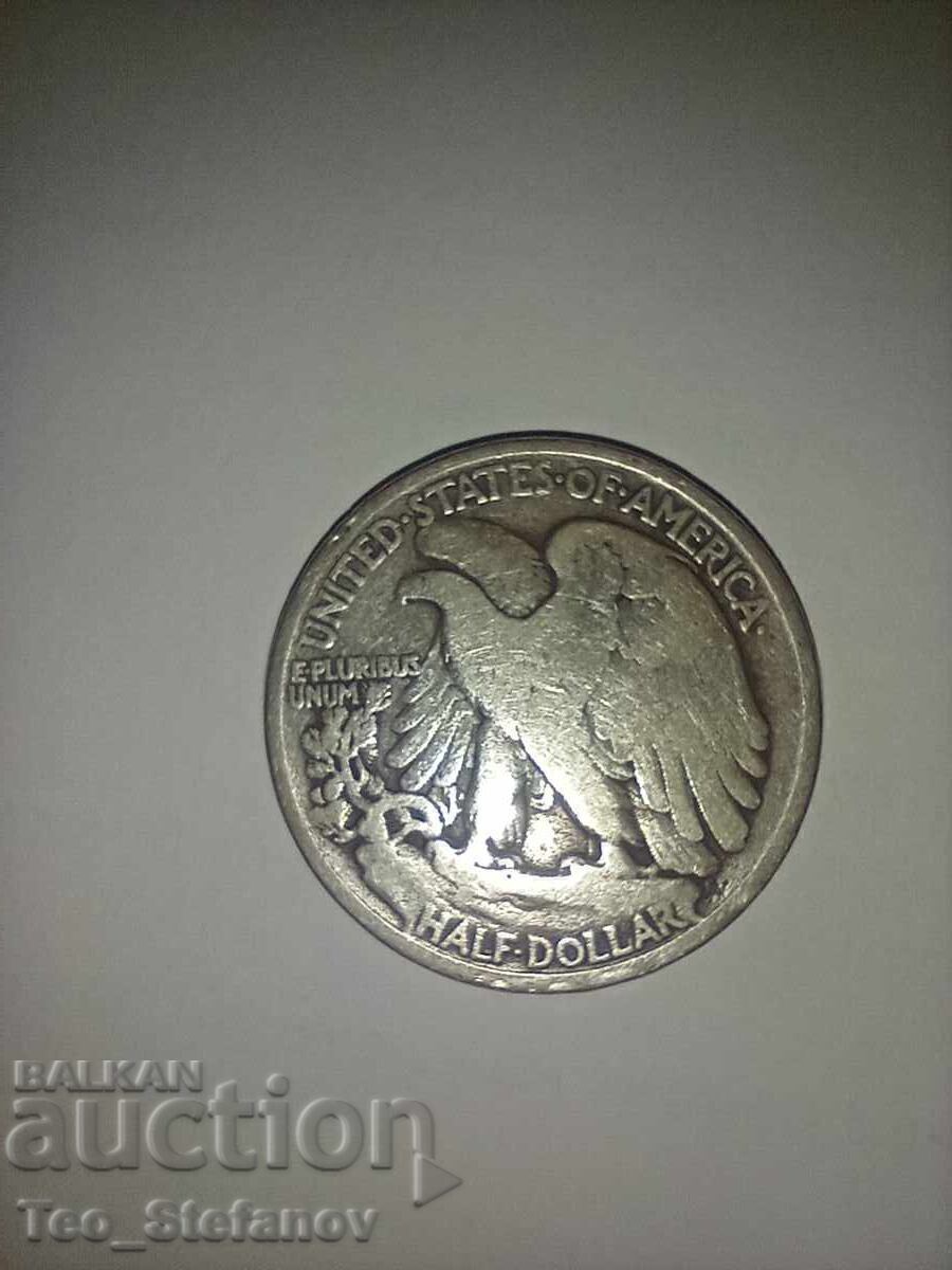 1/2 half долар 1934 САЩ сребро