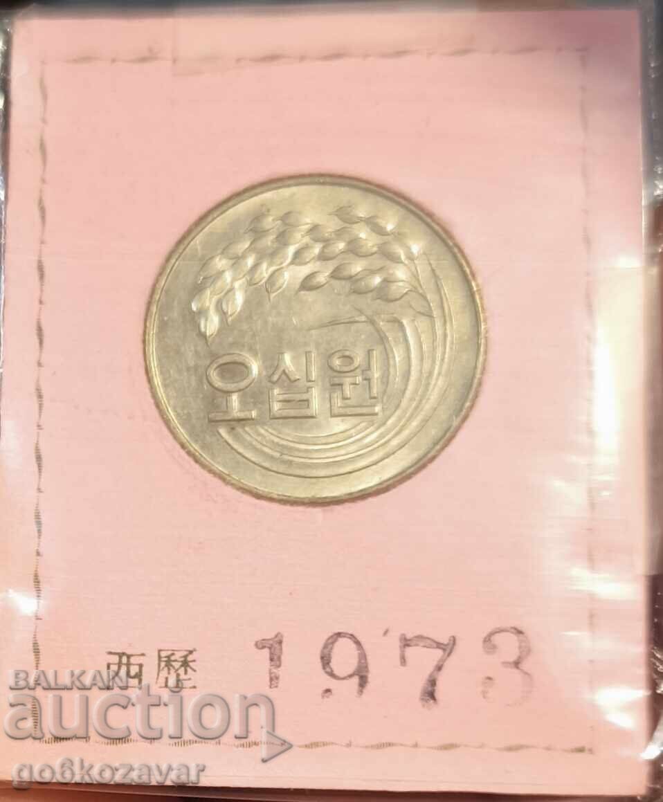 50 Won Coreea de Sud 1973 cu preț 3.00 BGN | € 1.53 50 Won Coreea de Sud 1973 cu preț 3.00 BGN | € 1.53