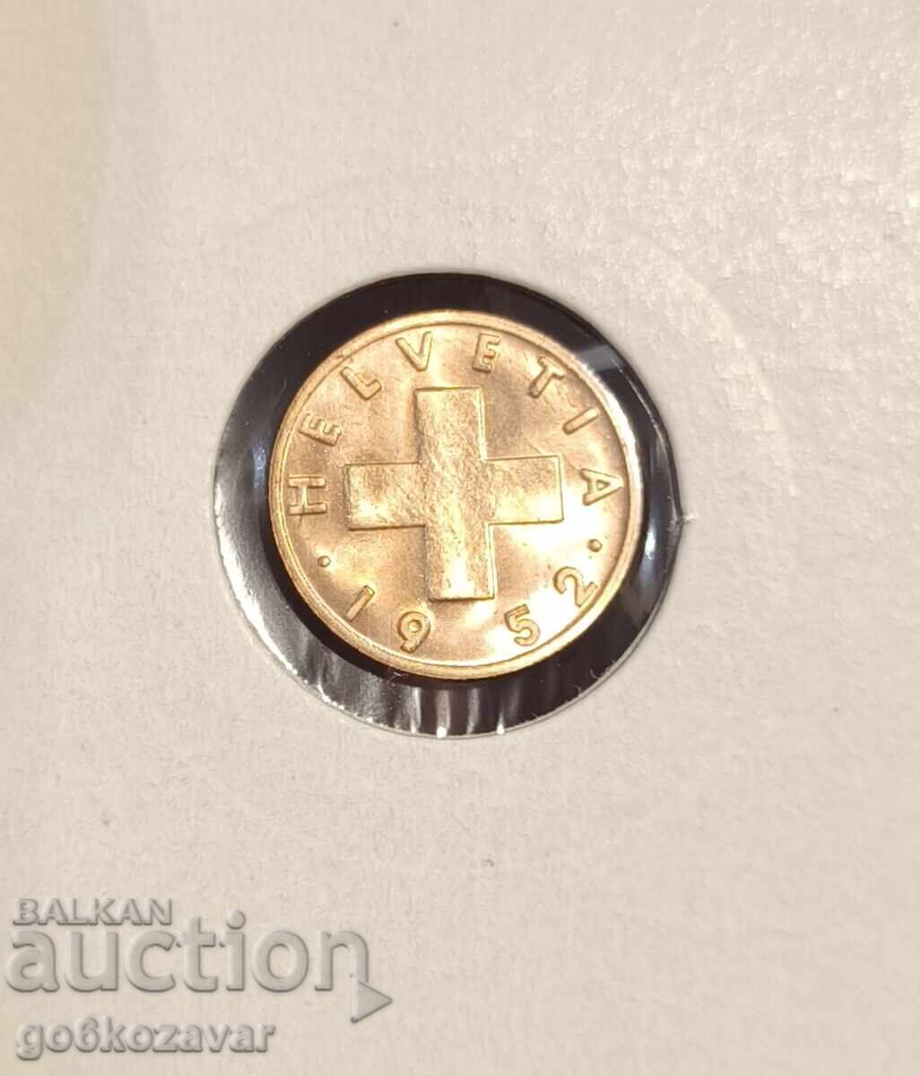 Ελβετία 1 Ράπεν 1952 UNC με τιμή 2.20 BGN | € 1.12 Ελβετία 1 Ράπεν 1952 UNC με τιμή 2.20 BGN | € 1.12