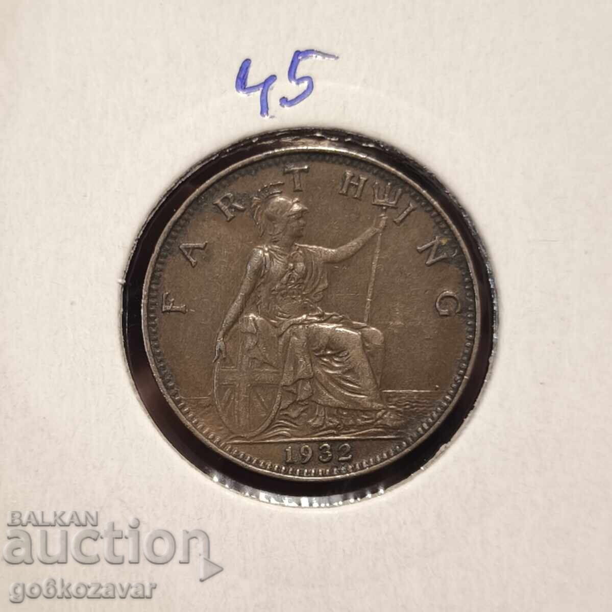 Marea Britanie farthing 1932 Marea Britanie farthing 1932