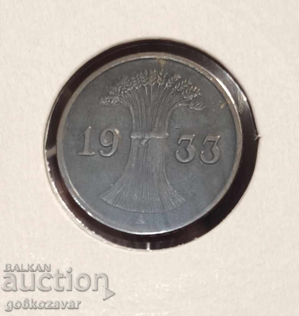 Германия 1 райхспфениг 1933г с цена 2.00 лв. | € 1.02