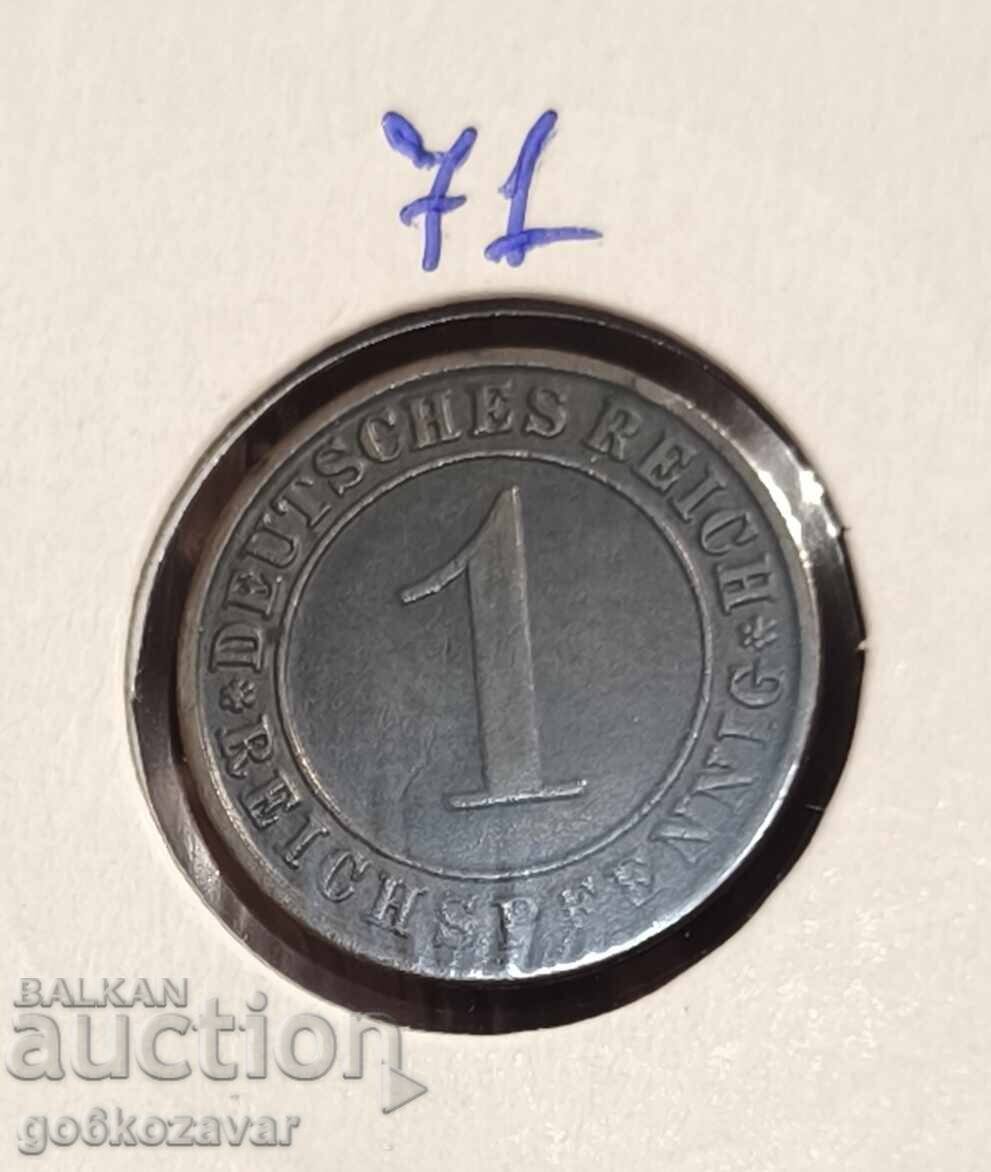 Германия 1 райхспфениг 1933г