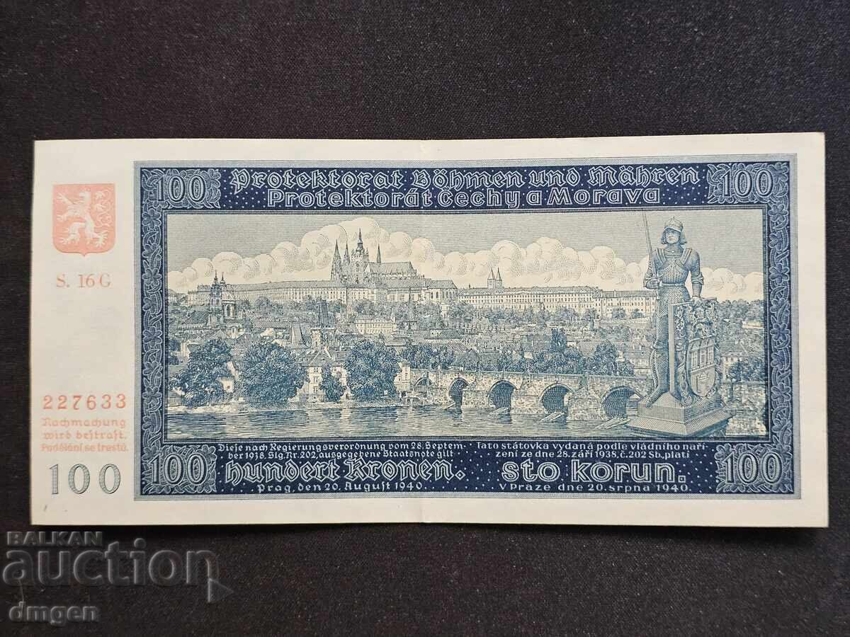 100 Korun Bohemia and Moravia 1940