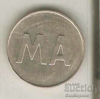 Token M A telephone large Token M A telephone large