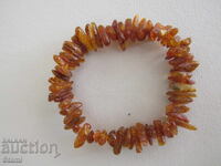 Brățară cu chipsuri de chihlimbar baltic brut