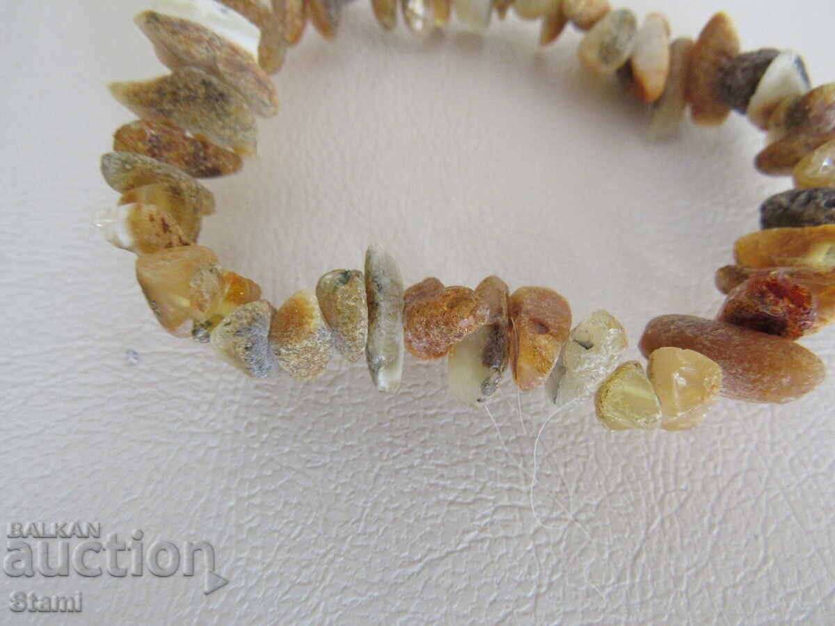 Raw Baltic Amber Chips Bracelet with price 21.00 BGN | € 10.74 Raw Baltic Amber Chips Bracelet with price 21.00 BGN | € 10.74
